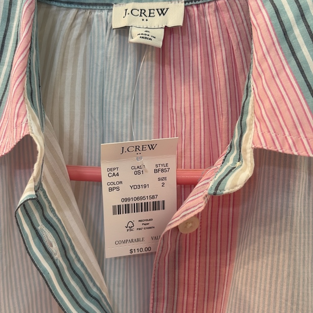 J.Crew Multi Color Stripe Mini dress ☀️🌷 - Picture 7 of 12